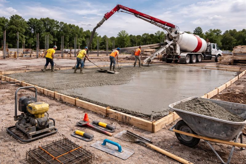 Commercial Slab Construction in Davis County, UT
