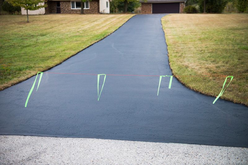 Blacktop Driveway Installation detail